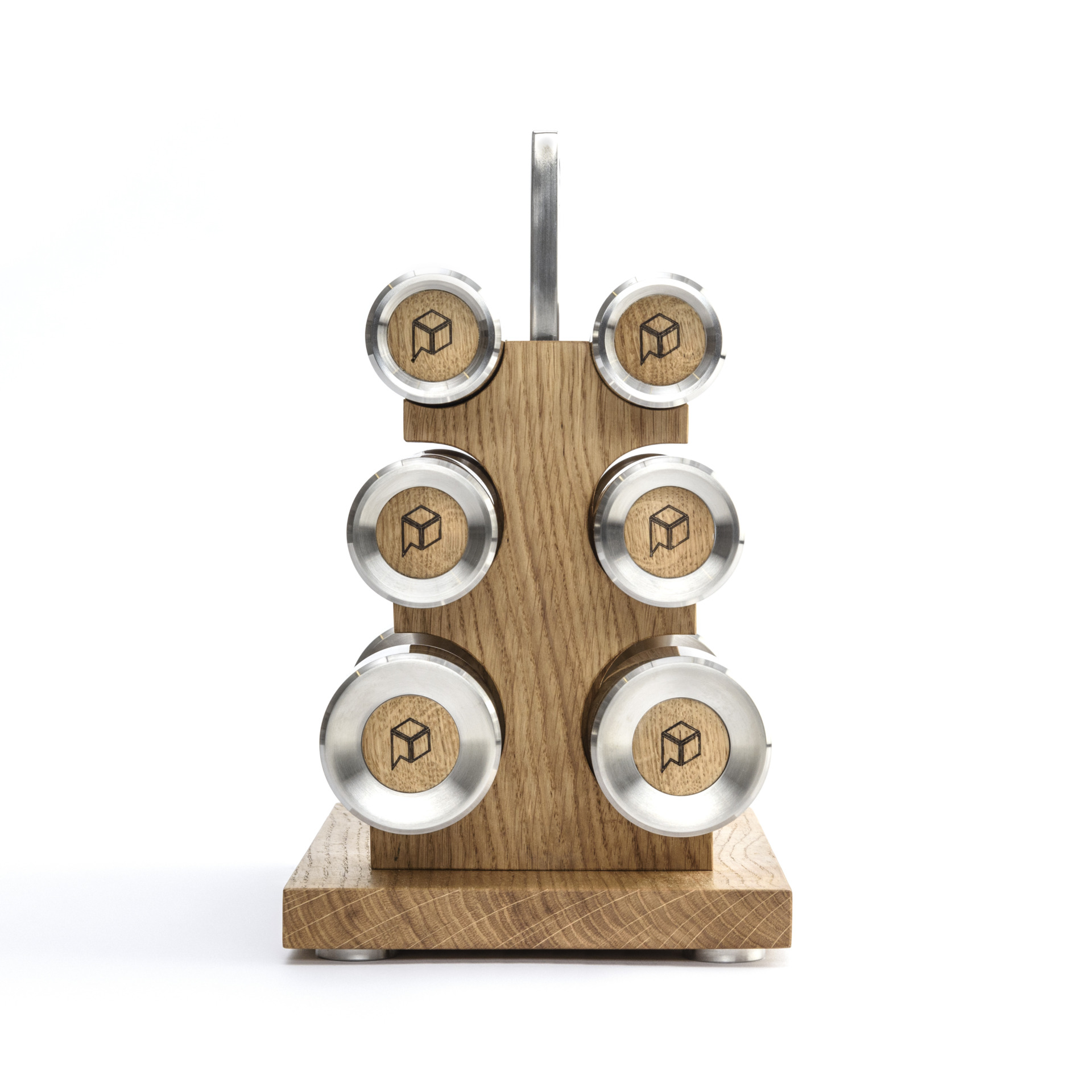 Luxury Pilates Hand Weights - Oak - Image 3