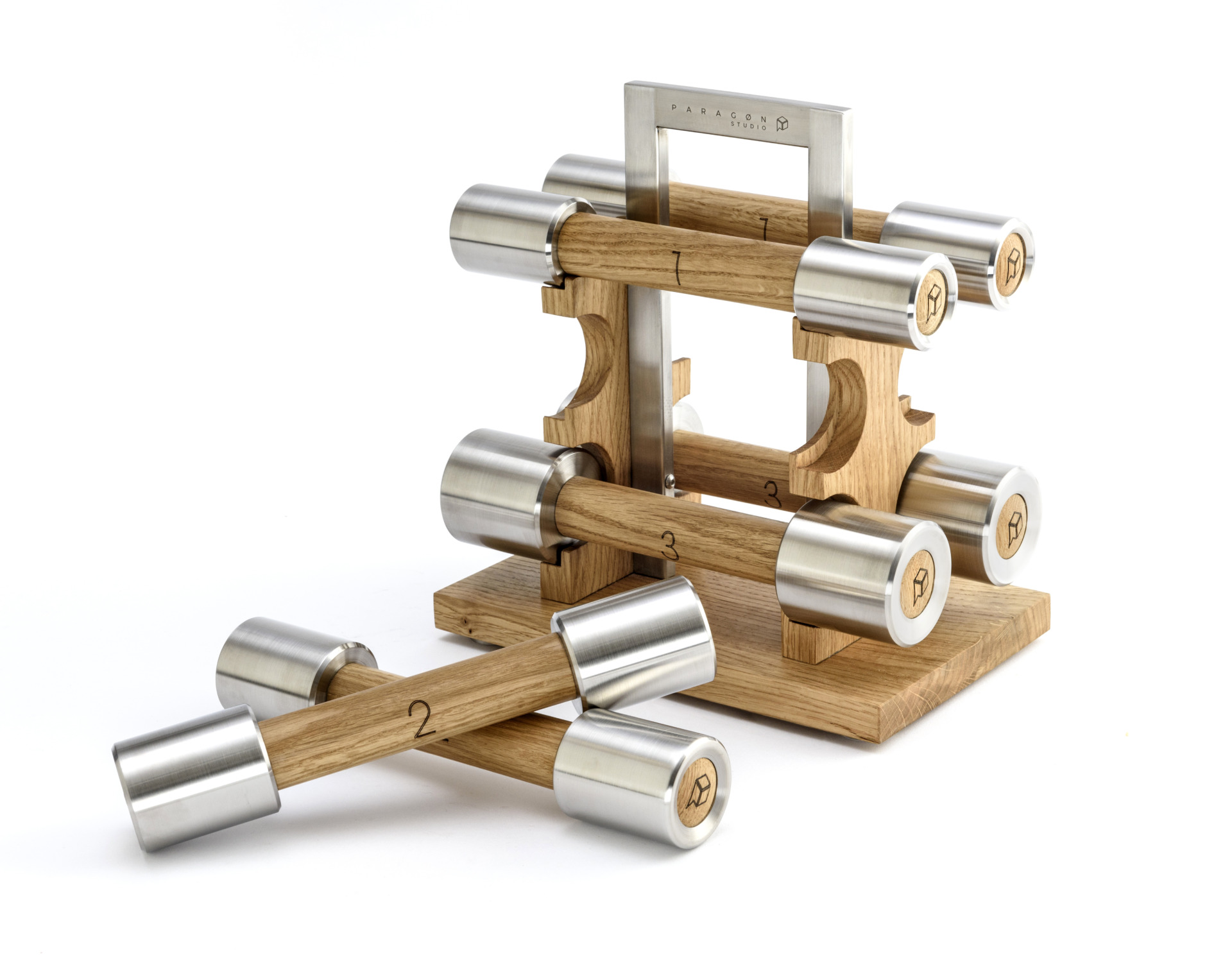 Luxury Pilates Hand Weights - Oak - Image 4