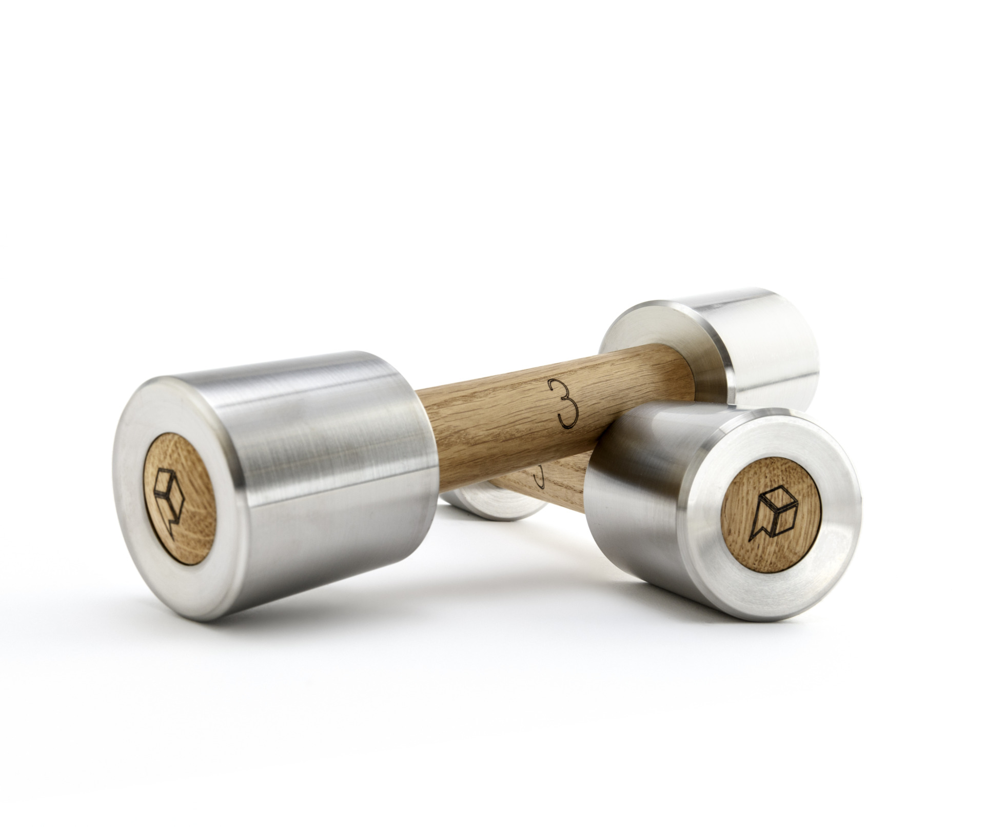 Luxury Pilates Hand Weights - Oak - Image 7